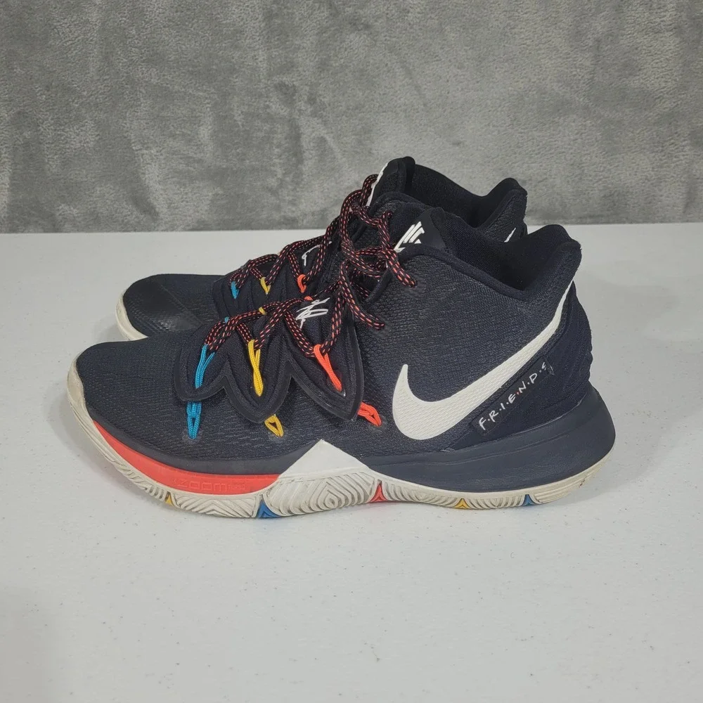 Nike Basketball Shoes Mens 8 Black Kyrie 5 Friends AO2918-006 TV Show Collab